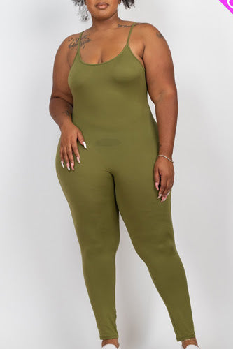 Londyn Cami Jumpsuit- Olive